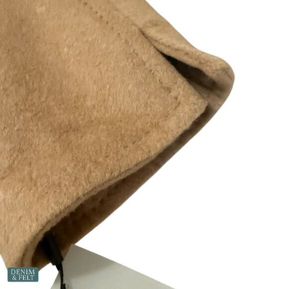 Karl Lagerfeld Paris Camel Wool Blend Puff Sleeve Long Topper Coat Jacket NEW - Picture 7 of 15